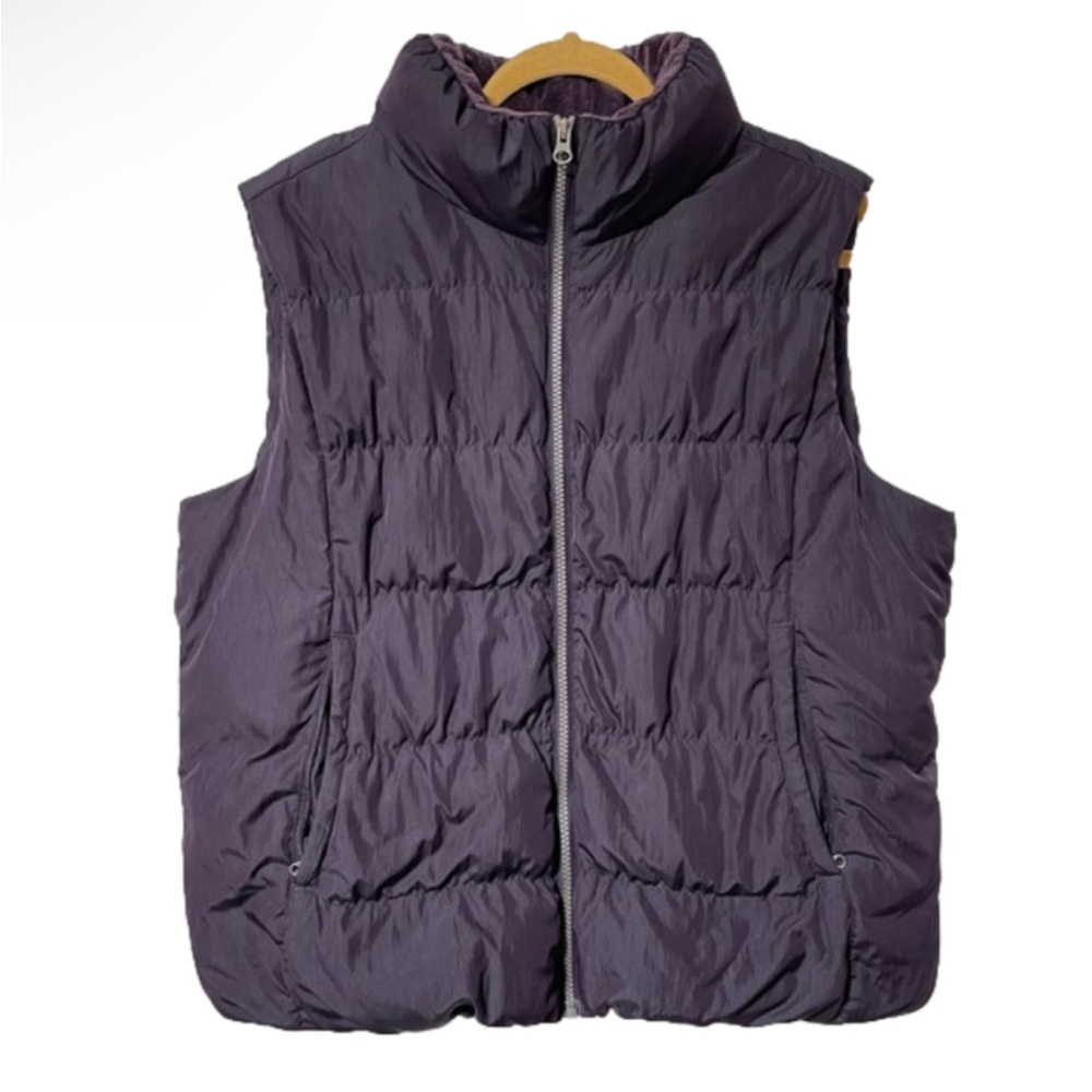 ❌sold❌Eddie Bauer Goose Down Zip Up Puffer Vest Jacket Berber Lined Size XL